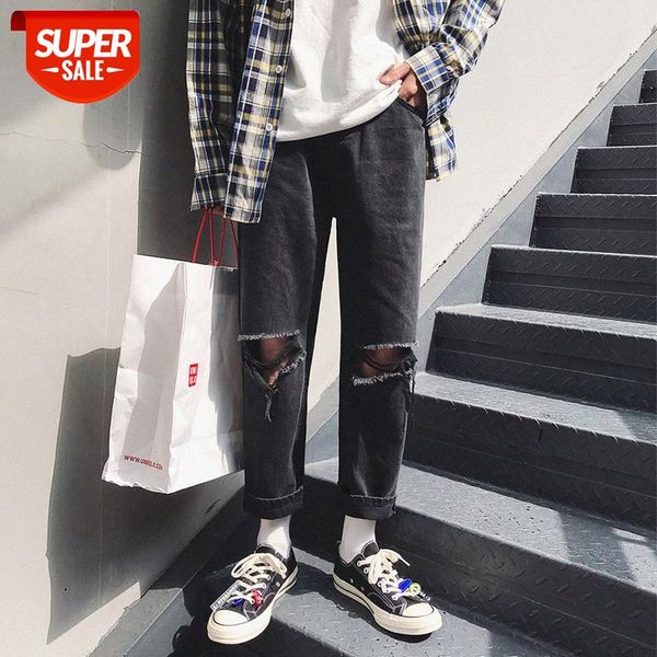 four-hole jeans men's casual flow hip-hop loose wide-legged nine-point japanese cool straight long pants #kx22, Blue
four-hole jeans men's casual flow hip-hop loose wide-legged nine-point japanese cool straight long pants #kx22, Blue