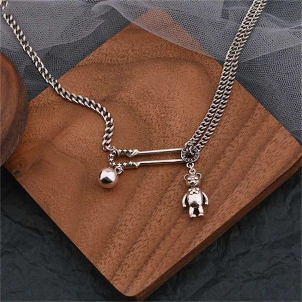 pendant necklaces sweater necklace for women trend vintage unique splicing chain bear paperclip party jewelry gift wholesale, Silver
pendant necklaces sweater necklace for women trend vintage unique splicing chain bear paperclip party jewelry gift wholesale, Silver