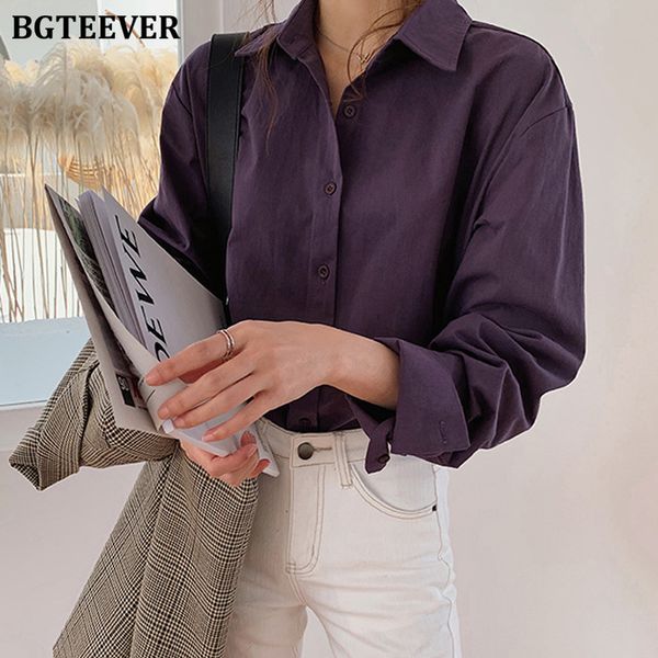 bgteever office ladies blouses shirts single-breasted lapel loose female shirts women blouses femme blusas mujer 2021, White
bgteever office ladies blouses shirts single-breasted lapel loose female shirts women blouses femme blusas mujer 2021, White
