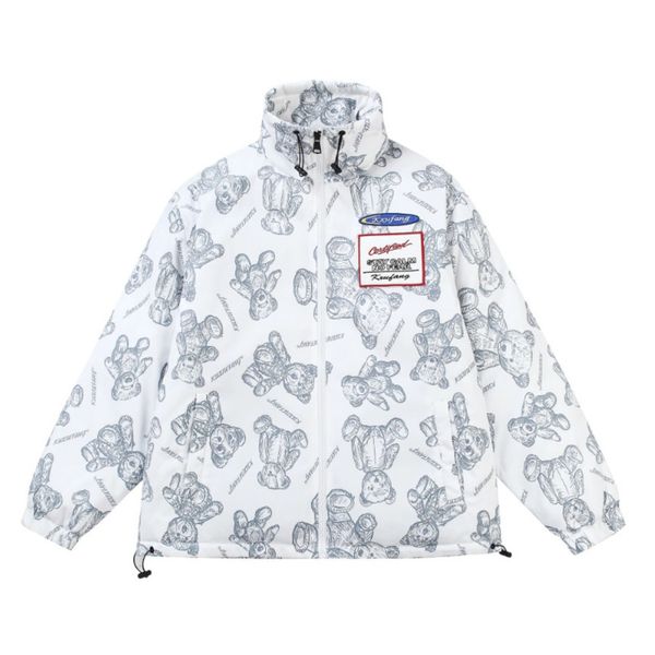 2021 winter new stand collar bread suit fashion tie dye male couple coat white duck down et men, Black
2021 winter new stand collar bread suit fashion tie dye male couple coat white duck down et men, Black
