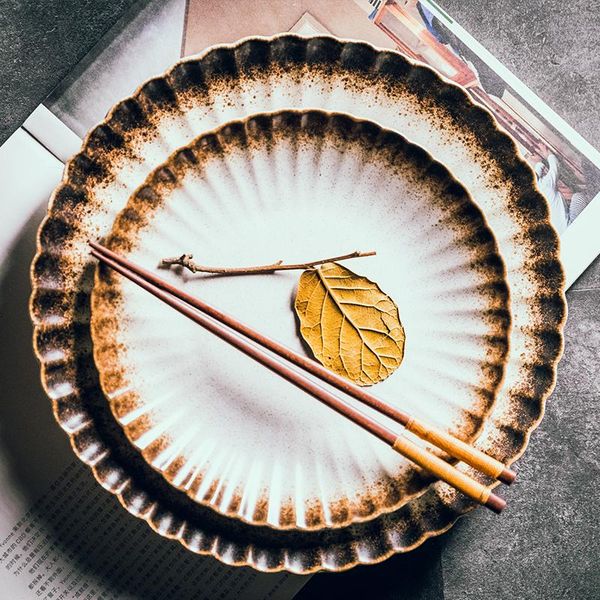 dishes & plates simple creative japanese ceramic plate restaurant tableware household kitchen supplies steak black large western
dishes & plates simple creative japanese ceramic plate restaurant tableware household kitchen supplies steak black large western