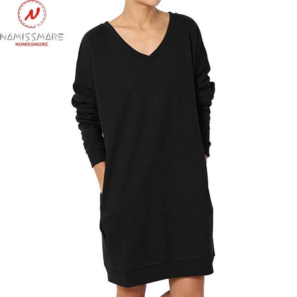 fashion women spring autumn casual loose dress pockets decor v-neck long sleeve mid waist solid color pullovers mini dresses, Black;gray
fashion women spring autumn casual loose dress pockets decor v-neck long sleeve mid waist solid color pullovers mini dresses, Black;gray