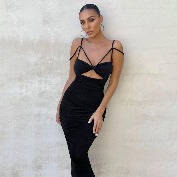 women long dress summer sleeveless vestido midi elegante black and pink hollow out party pleated v-neck vestidos casual dresses, Black;gray
women long dress summer sleeveless vestido midi elegante black and pink hollow out party pleated v-neck vestidos casual dresses, Black;gray