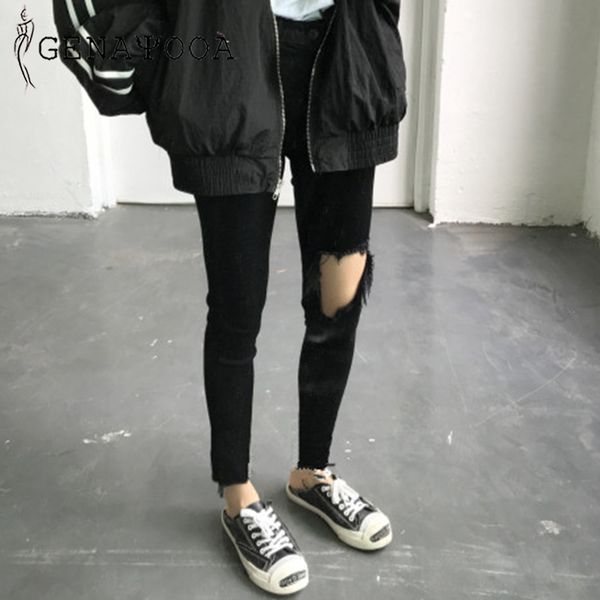 genayooa spendex black skinny woman ripped trousers korean lady cotton denim high waist jeans push up casual pencil pants 210417, Blue
genayooa spendex black skinny woman ripped trousers korean lady cotton denim high waist jeans push up casual pencil pants 210417, Blue