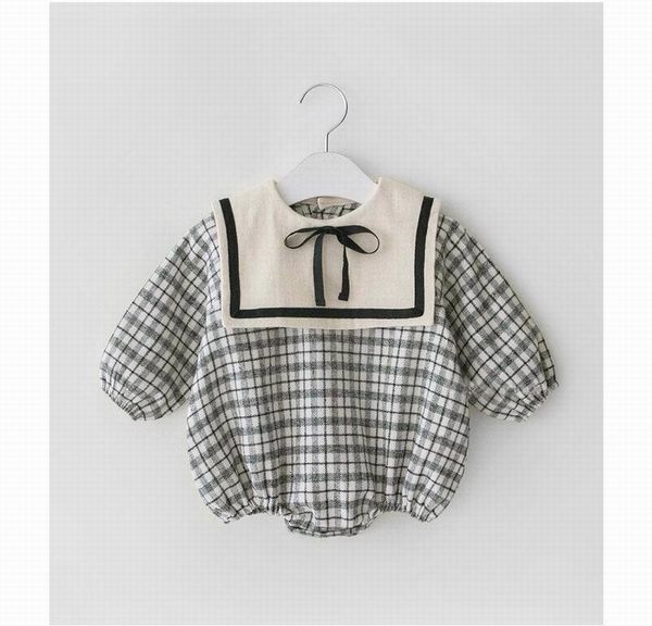rompers spring baby girl british plaid bodysuit long sleeve one piece sailor style romper infant kid clothes e20020 qqlg, Blue
rompers spring baby girl british plaid bodysuit long sleeve one piece sailor style romper infant kid clothes e20020 qqlg, Blue