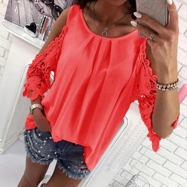 women's blouses & shirts women blouse shirt 2021 summer beach casual cold shoulder long sleeves hollow out ladies mujer tee, White
women's blouses & shirts women blouse shirt 2021 summer beach casual cold shoulder long sleeves hollow out ladies mujer tee, White