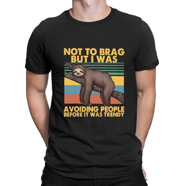 men's t-shirts oversized streetwear cotton tee funny sloth not to brag but i was avoiding people before it trendy men short sleeve, White;black
men's t-shirts oversized streetwear cotton tee funny sloth not to brag but i was avoiding people before it trendy men short sleeve, White;black