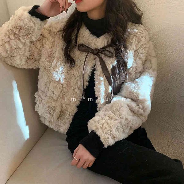 women's jackets faux rabbit fur cropped jacket women fall winter thick warm fashion sweet long sleeve plush coat korean lace up kawaii, Black;brown
women's jackets faux rabbit fur cropped jacket women fall winter thick warm fashion sweet long sleeve plush coat korean lace up kawaii, Black;brown