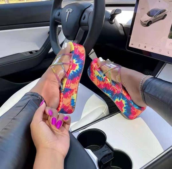 factory wholesale thick bottom colorful sun flower starry sky cross transparent rhinestone slippers female large size sandal, Black
factory wholesale thick bottom colorful sun flower starry sky cross transparent rhinestone slippers female large size sandal, Black