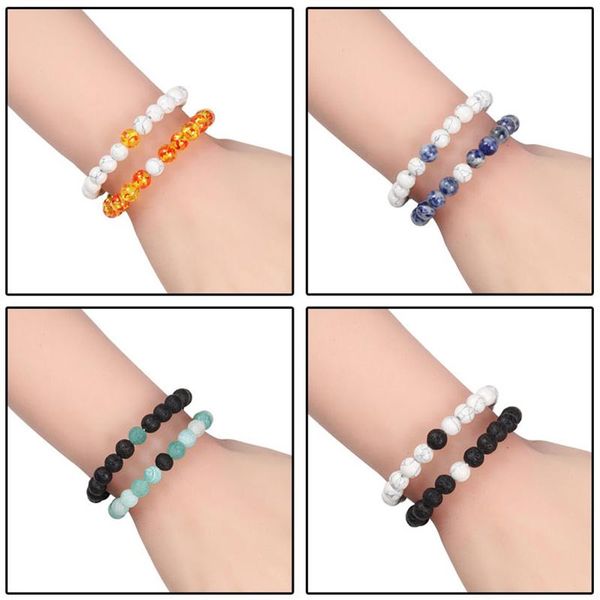 charm bracelets fashion couples bracelet set white natural lava stone tiger eye beaded for women men jewelry gift, Golden;silver
charm bracelets fashion couples bracelet set white natural lava stone tiger eye beaded for women men jewelry gift, Golden;silver
