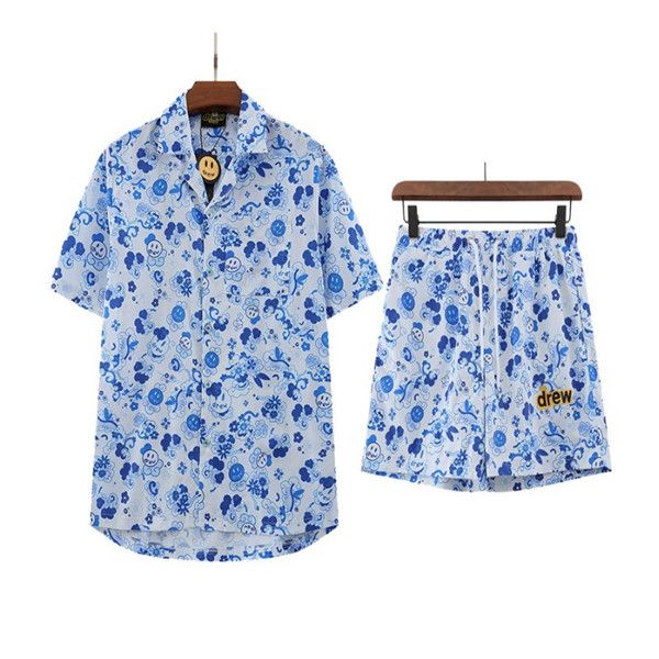 men's tracksuits drew shorts suits miley face blue and white porcelain cloud men's full-print shirt short-sleeved bieber same para, Gray
men's tracksuits drew shorts suits miley face blue and white porcelain cloud men's full-print shirt short-sleeved bieber same para, Gray