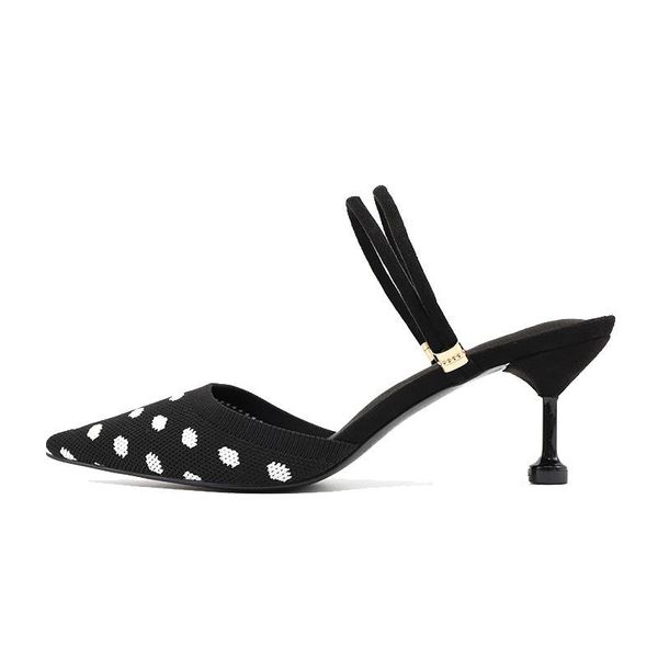 seller - women sandals none-woven slip on 6cm thin high heels pointed toe shoes sandalias mujer 2021 size 35-42, Black
seller - women sandals none-woven slip on 6cm thin high heels pointed toe shoes sandalias mujer 2021 size 35-42, Black