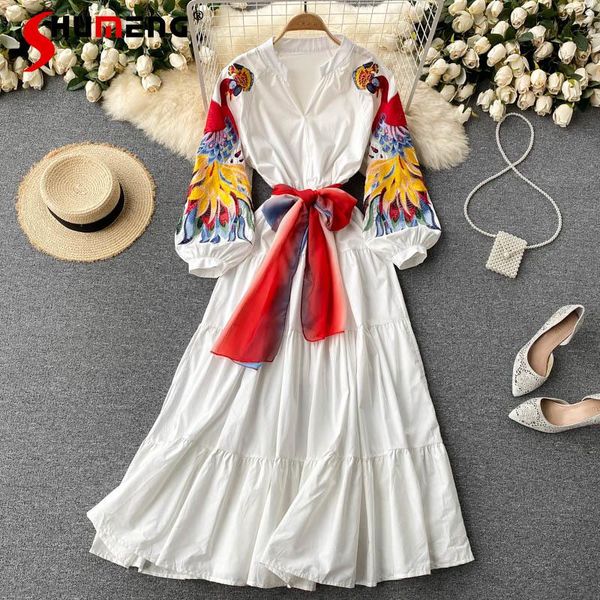 casual dresses 2021 spring summer women retro embroidery ethnic style mid-calf dress ladies fashion holiday lantern sleeve a-line midi, Black;gray
casual dresses 2021 spring summer women retro embroidery ethnic style mid-calf dress ladies fashion holiday lantern sleeve a-line midi, Black;gray