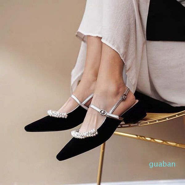 dress shoes designer women luxury pearl strap female shallow point toe thick med heel mary jane girls soft party roman, Black
dress shoes designer women luxury pearl strap female shallow point toe thick med heel mary jane girls soft party roman, Black
