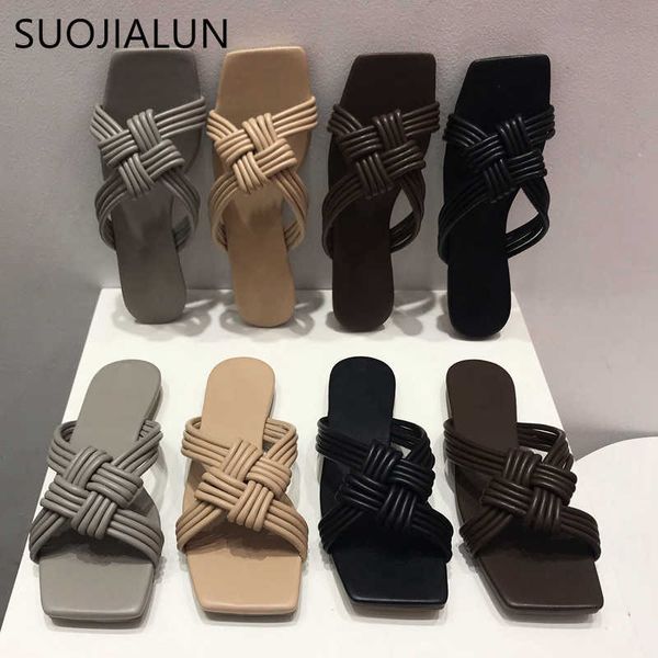 suojialun women slippers women weave slides flat heel leisure summer outdoor beach flip flop ladies sandals 210630, Black
suojialun women slippers women weave slides flat heel leisure summer outdoor beach flip flop ladies sandals 210630, Black