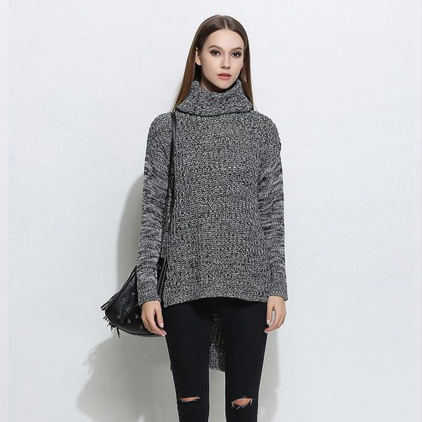 sweater in europe and the big yards dress render turtleneck women's sweaters, White;black
sweater in europe and the big yards dress render turtleneck women's sweaters, White;black