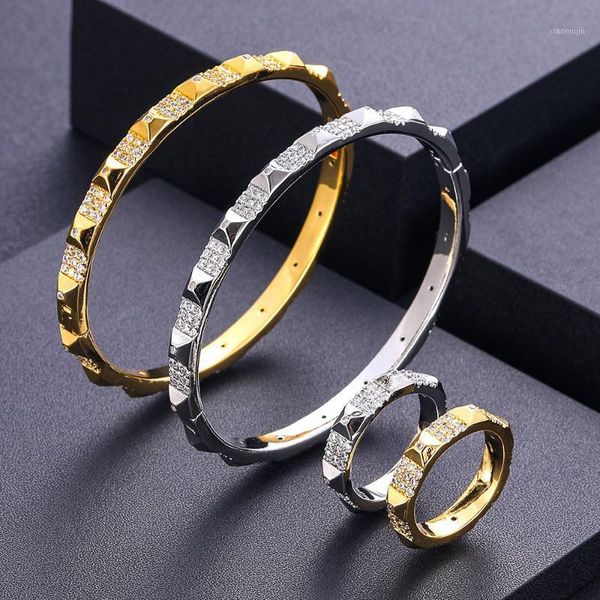 earrings & necklace accking luxury unique african bangle ring set jewelry sets for women wedding cubic zircon crystal cz dubai bridal, Silver
earrings & necklace accking luxury unique african bangle ring set jewelry sets for women wedding cubic zircon crystal cz dubai bridal, Silver