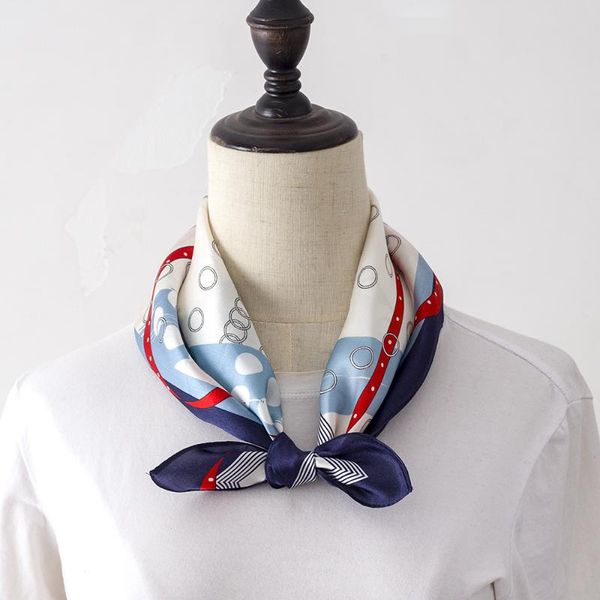 scarves 52cm square silk scarf women shawls designer belt dots print hijab foulard head wraps neck soft small bandana 2021, Blue;gray
scarves 52cm square silk scarf women shawls designer belt dots print hijab foulard head wraps neck soft small bandana 2021, Blue;gray