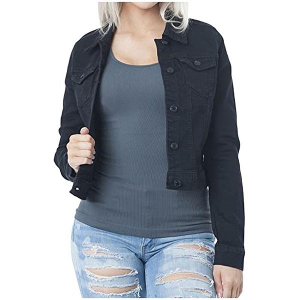 womens long sleeve coat women autumn winter 2021 female jumper outwear ladies button casual coat#4 women's jackets, Black;brown
womens long sleeve coat women autumn winter 2021 female jumper outwear ladies button casual coat#4 women's jackets, Black;brown