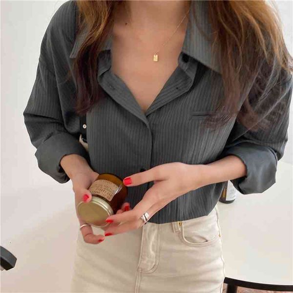 women's blouses & shirts -autumn female casual striped vintage office fashion shirts big standard bl9129 8ze1, White
women's blouses & shirts -autumn female casual striped vintage office fashion shirts big standard bl9129 8ze1, White