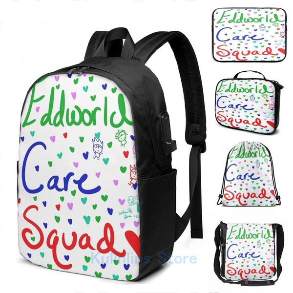 backpack funny graphic print eddsworld care squad usb charge men school bags women bag travel laptop
backpack funny graphic print eddsworld care squad usb charge men school bags women bag travel laptop