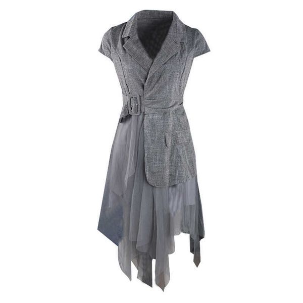 perhaps u women gray notch collar mesh patchwork short sleeve knee length loose summer asymmetrical dress casual d2483 210529, Black;gray
perhaps u women gray notch collar mesh patchwork short sleeve knee length loose summer asymmetrical dress casual d2483 210529, Black;gray