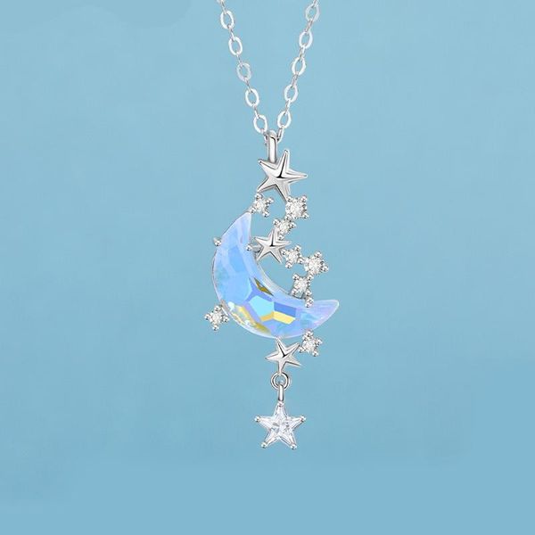 pendant necklaces simple romantic moon stars shiny rhinestone necklace for women fashion jewelry gift creative choker, Silver
pendant necklaces simple romantic moon stars shiny rhinestone necklace for women fashion jewelry gift creative choker, Silver