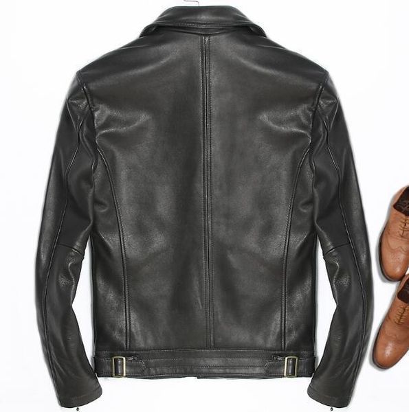 men's leather & faux genuine pure black color spring winter male motorcycle fashion bomber jacket real coat big size 5xl
men's leather & faux genuine pure black color spring winter male motorcycle fashion bomber jacket real coat big size 5xl