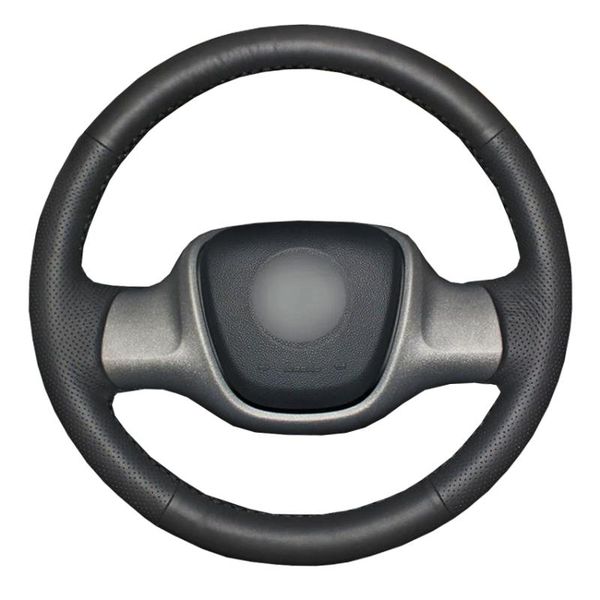 steering wheel covers black genuine leather hand-stitched car cover for smart fortwo
steering wheel covers black genuine leather hand-stitched car cover for smart fortwo