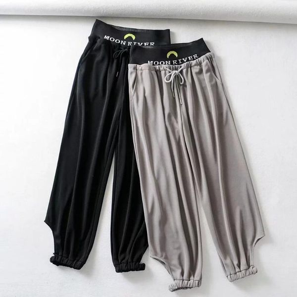 women's pants & capris 2021 hong kong style elastic waist letter toe binding leisure autumn leg hollow sports dlzk650, Black;white
women's pants & capris 2021 hong kong style elastic waist letter toe binding leisure autumn leg hollow sports dlzk650, Black;white