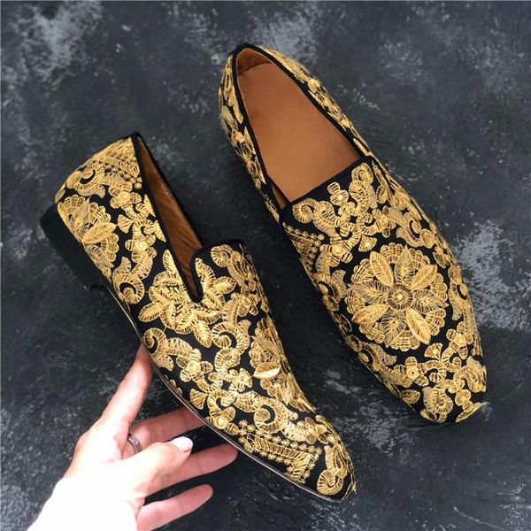 dress shoes spring and autumn men's high heels round toe golden fashion casual, Black
dress shoes spring and autumn men's high heels round toe golden fashion casual, Black