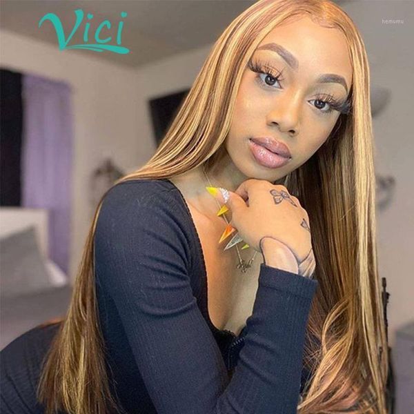 13x6 lace front wig highlight human hair wigs 130% straight for women pre plucked vici1, Black;brown
13x6 lace front wig highlight human hair wigs 130% straight for women pre plucked vici1, Black;brown