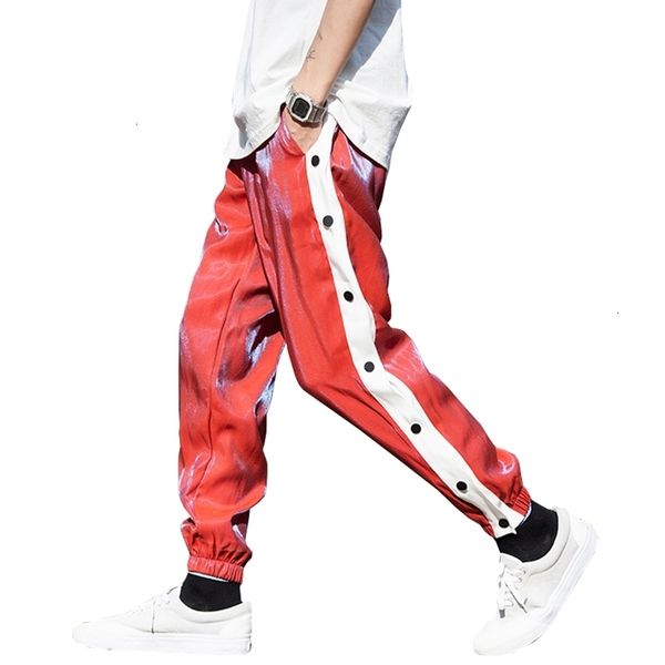 men's pants spring streetwear men sweatpants tracksuit hip hop buttons trousers 7m4w, Black
men's pants spring streetwear men sweatpants tracksuit hip hop buttons trousers 7m4w, Black
