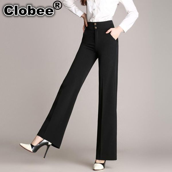women's pants & capris s-6xl plus size womens spring autumn women wide leg office high waist ladies black formal straight trousers, Black;white
women's pants & capris s-6xl plus size womens spring autumn women wide leg office high waist ladies black formal straight trousers, Black;white