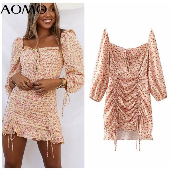 casual dresses aomo 2021 fashion women print boho pleated dress puff long sleeve square collar ladies vintage qw42a, Black;gray
casual dresses aomo 2021 fashion women print boho pleated dress puff long sleeve square collar ladies vintage qw42a, Black;gray
