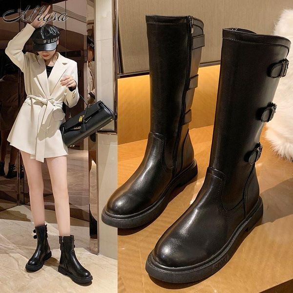 boots 2021 autumn winter women's comfortable leather thick heel mid-tube fashion zipper, Black
boots 2021 autumn winter women's comfortable leather thick heel mid-tube fashion zipper, Black