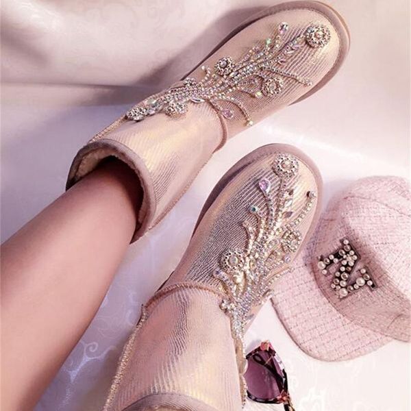 boots 2021european station autumn and winter hand-studded tassel gemstone tube cowhide women's shoes cotton snow, Black
boots 2021european station autumn and winter hand-studded tassel gemstone tube cowhide women's shoes cotton snow, Black