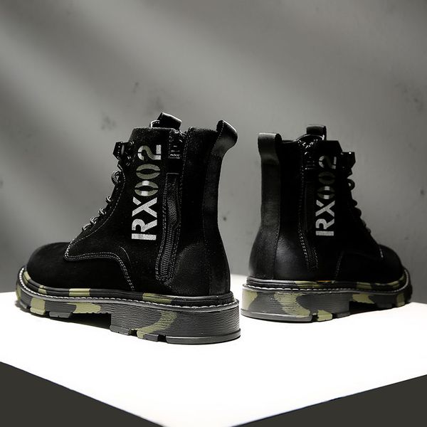 new men fashion casual martin boots high-lace-up trend men shoes motorcycle shoes comfortable high-quality men boots ronglai, Black
new men fashion casual martin boots high-lace-up trend men shoes motorcycle shoes comfortable high-quality men boots ronglai, Black