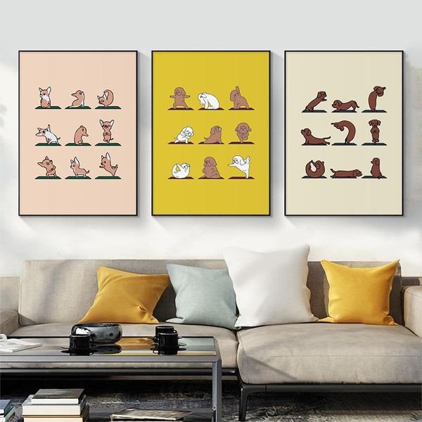 paintings funny animal yoga action wall art canvas painting print lovely dog cat nursery poster modern decorative pictures kids room decor
paintings funny animal yoga action wall art canvas painting print lovely dog cat nursery poster modern decorative pictures kids room decor