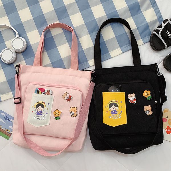 shoulder canvas single women's messenger students' school backpack tide college wind large capacity handbag bag
shoulder canvas single women's messenger students' school backpack tide college wind large capacity handbag bag