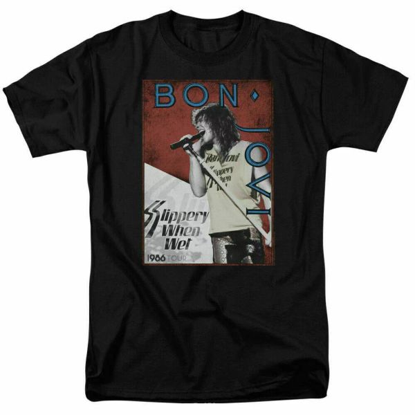 Bon Jovi 86 Tour T Shirt Officially Licensed Rock Band Music Merchandise Black, White;black
Bon Jovi 86 Tour T Shirt Officially Licensed Rock Band Music Merchandise Black, White;black