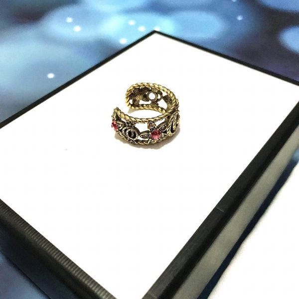 original brand designer vintage gold zircon daisy alphabet open rings temperament ladies men's fashion jewelry party gifts, Silver
original brand designer vintage gold zircon daisy alphabet open rings temperament ladies men's fashion jewelry party gifts, Silver