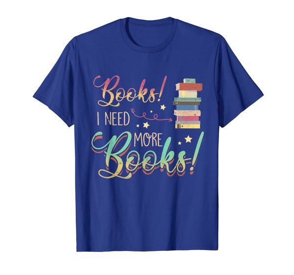 reading books i need more books t-shirt present, White;black
reading books i need more books t-shirt present, White;black