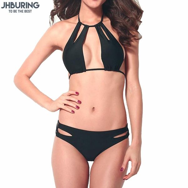women's swimwear jhburing bikini women girl appliques hollow out elastic cage bra bandage strappy halter girls underwear, White;black
women's swimwear jhburing bikini women girl appliques hollow out elastic cage bra bandage strappy halter girls underwear, White;black