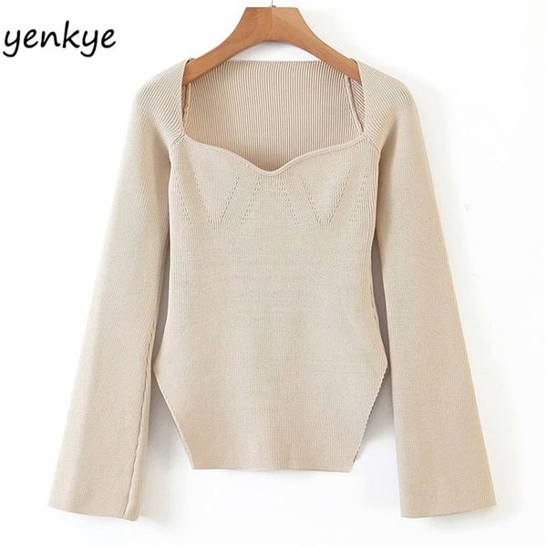 women solid color knit sweater long sleeve asymmetric collar hem side slits pullover jumper mujer autumn fashion 210514, White;black
women solid color knit sweater long sleeve asymmetric collar hem side slits pullover jumper mujer autumn fashion 210514, White;black