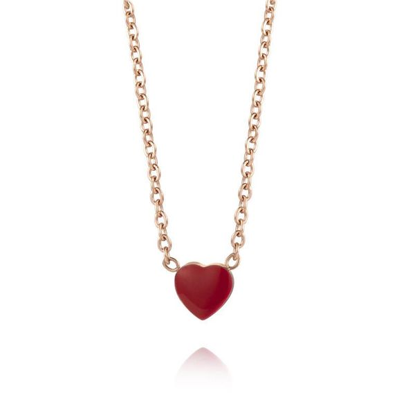 trend female length 500mm fashion titanium steel necklace for women rose gold red hearts jewelry n61 pendant necklaces, Silver
trend female length 500mm fashion titanium steel necklace for women rose gold red hearts jewelry n61 pendant necklaces, Silver