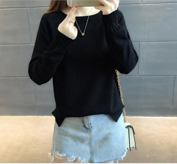 women's sweaters 2021 spring autumn loose pullover korean version of the round neck solid color sweater long sleeve bottoming shirt, White;black
women's sweaters 2021 spring autumn loose pullover korean version of the round neck solid color sweater long sleeve bottoming shirt, White;black