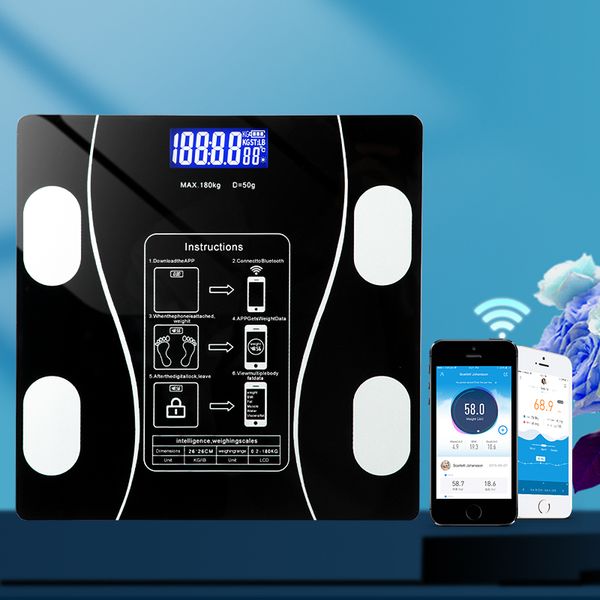 1pc bluetooth smart body fat scales led digital weight scale bmi body composition analyzer with smartphone app
1pc bluetooth smart body fat scales led digital weight scale bmi body composition analyzer with smartphone app
