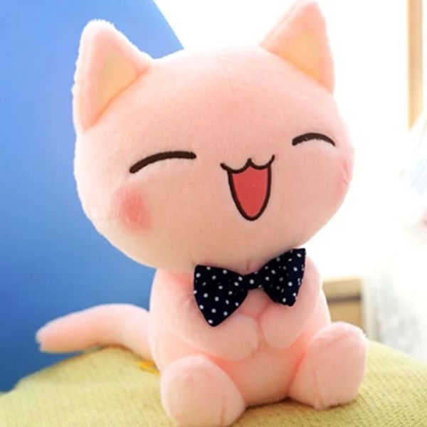pink bow tie plush toy doll super cute smiling face sweet cat grabbing machine baby meow
pink bow tie plush toy doll super cute smiling face sweet cat grabbing machine baby meow