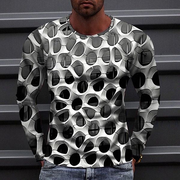 men's t shirt 3d print optical illusion crew neck street casual print long sleeve sportswear casual fashion comfortable black yellow /, White;black
men's t shirt 3d print optical illusion crew neck street casual print long sleeve sportswear casual fashion comfortable black yellow /, White;black
